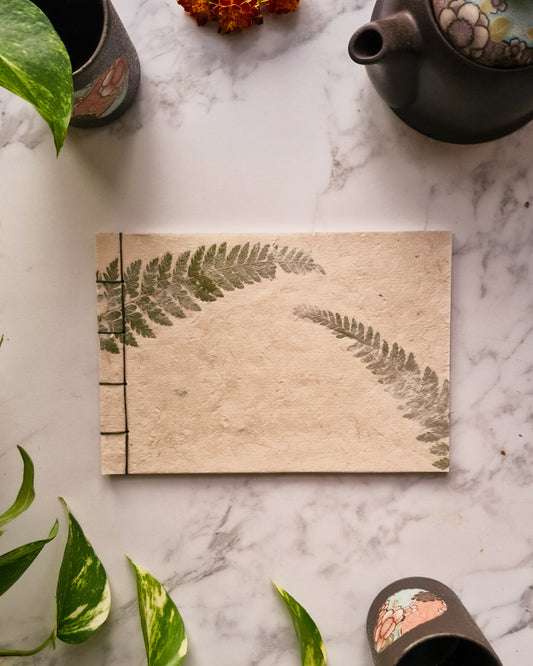 Handmade Natural Inclusion Notebook - Jacaranda