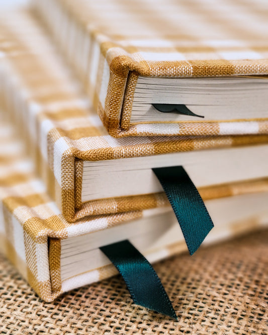 Fabric Journal - Yellow Gingham