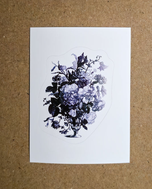Glass Vase with Flowers Sticker