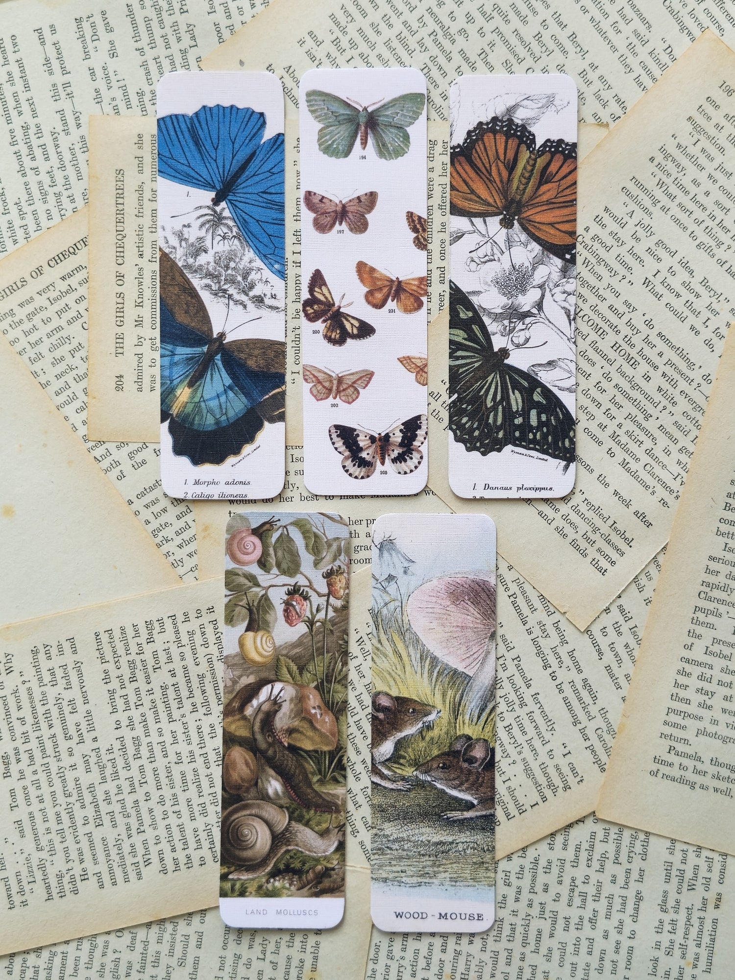 Linen Card Bookmarks