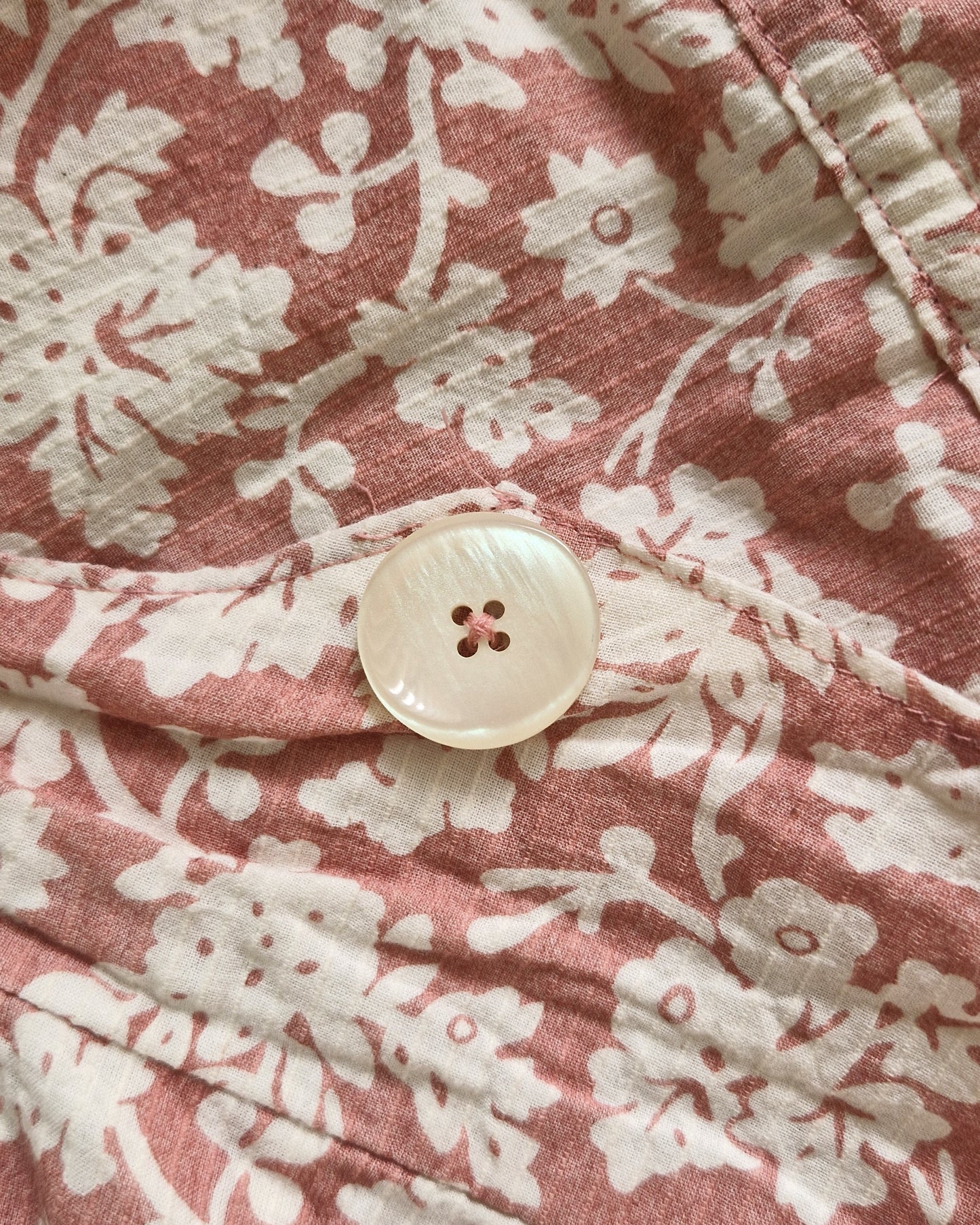 Pinafore Apron - Pink Floral