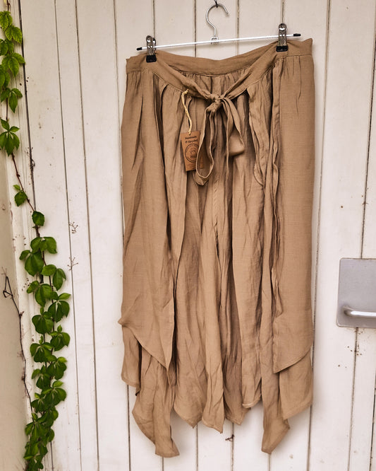 Gathered Half Apron - Sand