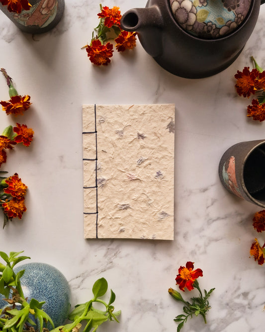 Handmade Natural Inclusion Notebook - Cornflower