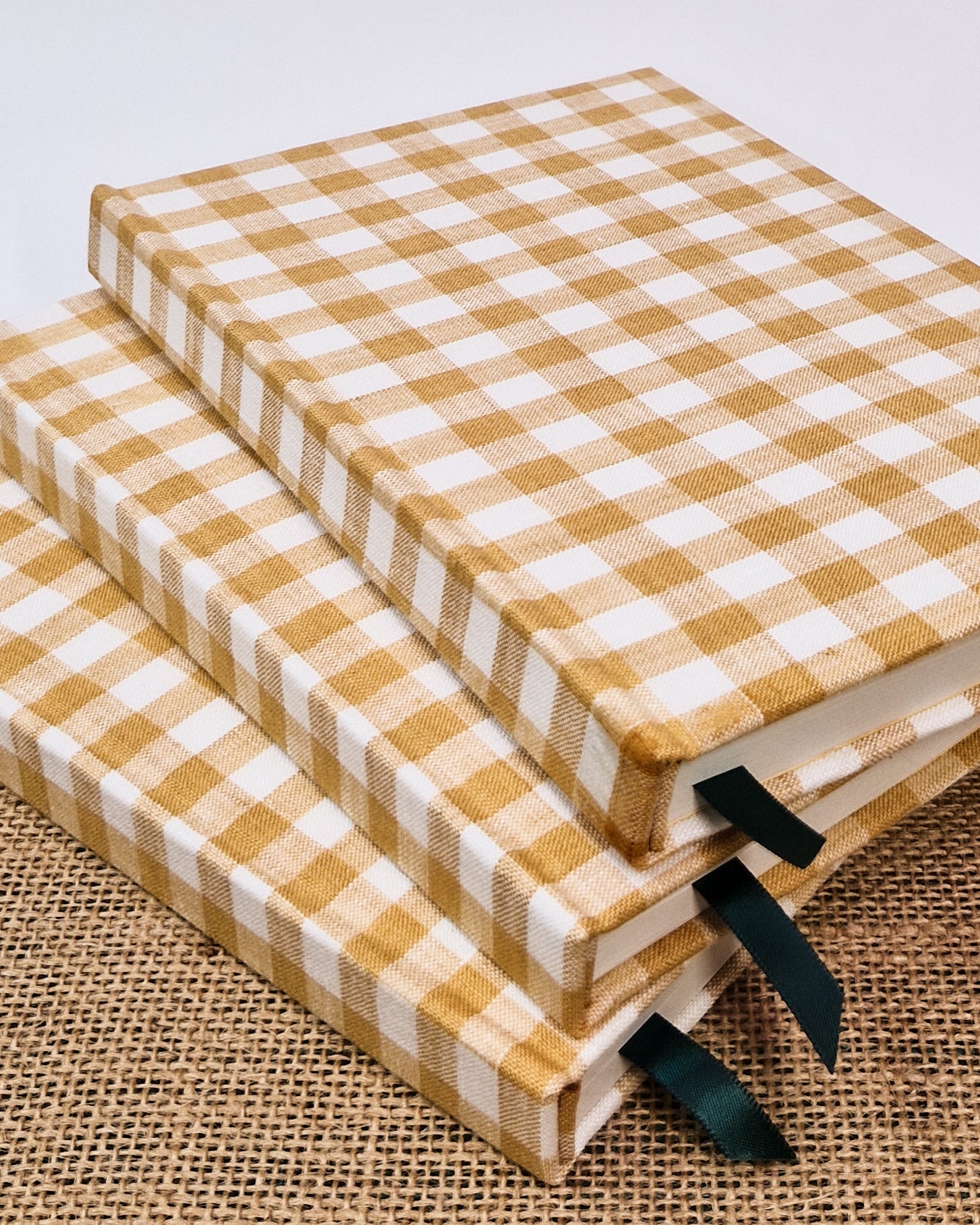 Fabric Bound Journal - Yellow Gingham