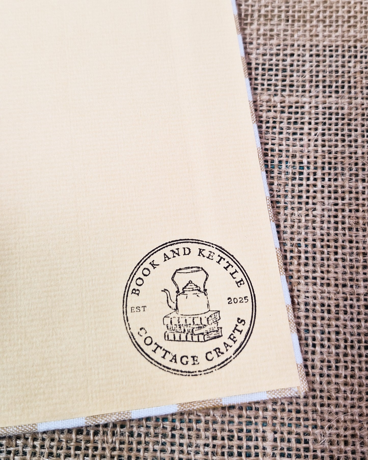 Fabric Journal - Yellow Gingham