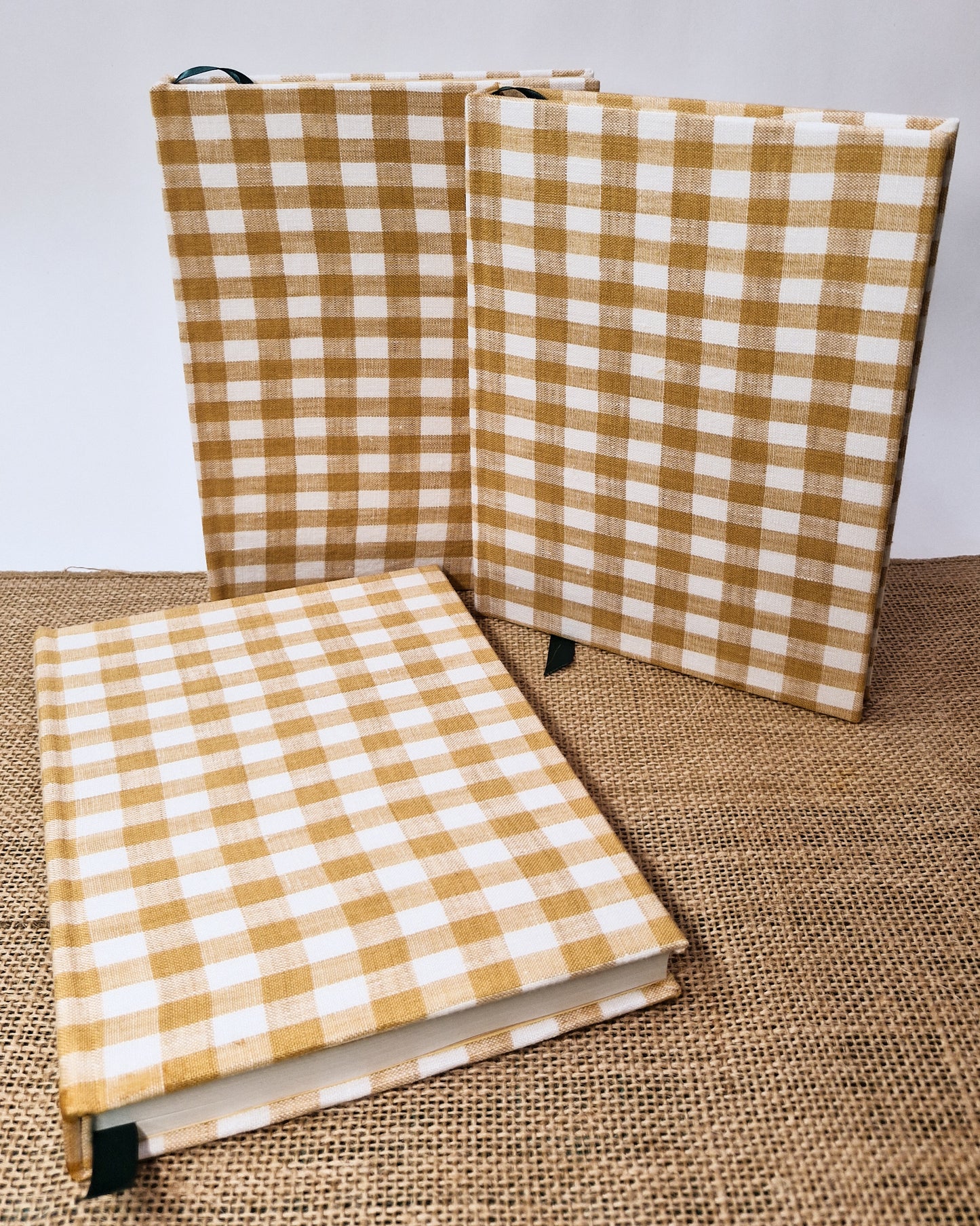 Fabric Journal - Yellow Gingham