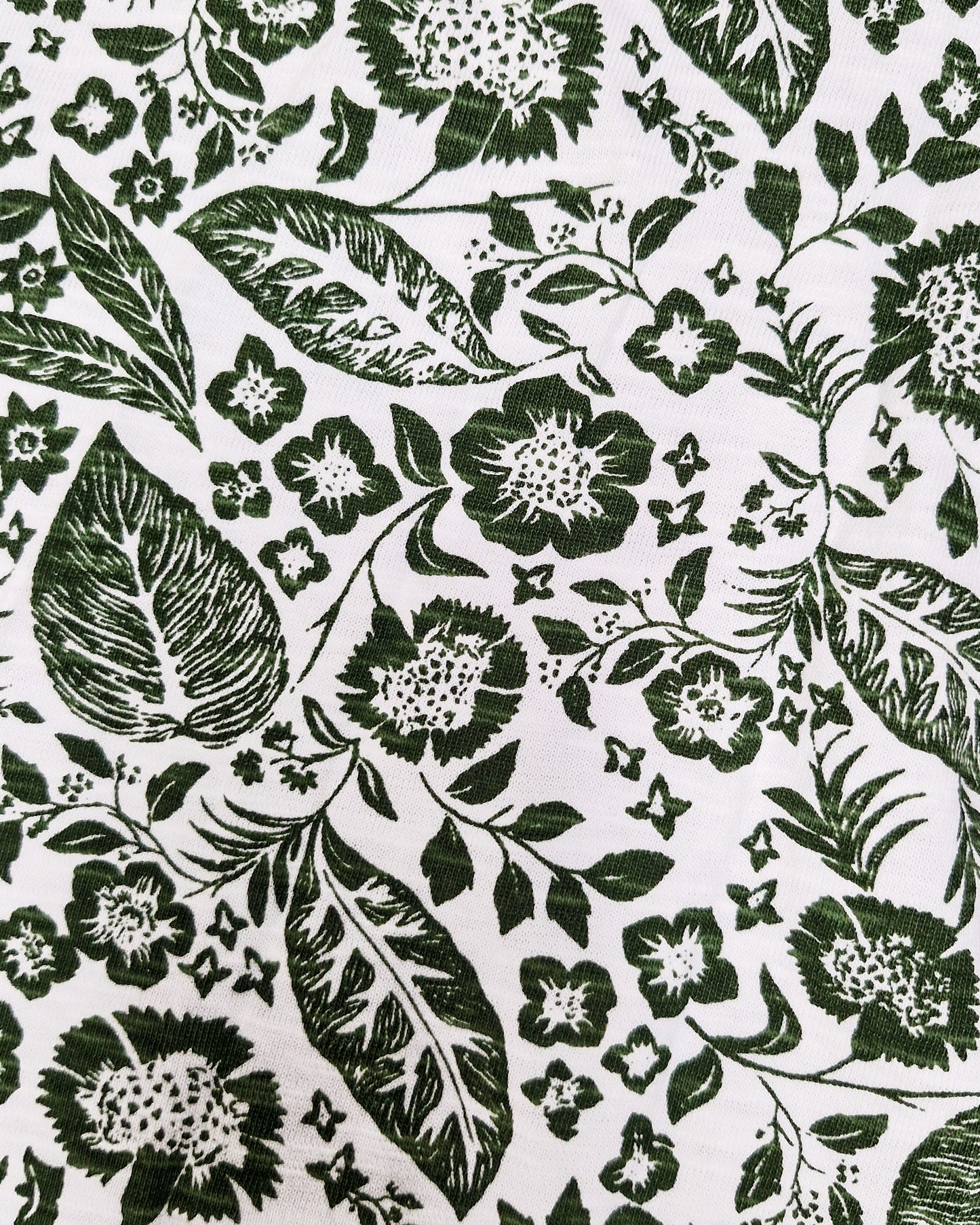Cherry Botanica - Handmade Upcycled Fabric Pocket Notebook