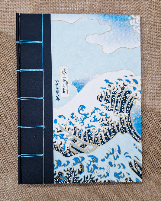 Secret Belgian Bound Journal - Chiyogami "The Great Wave"