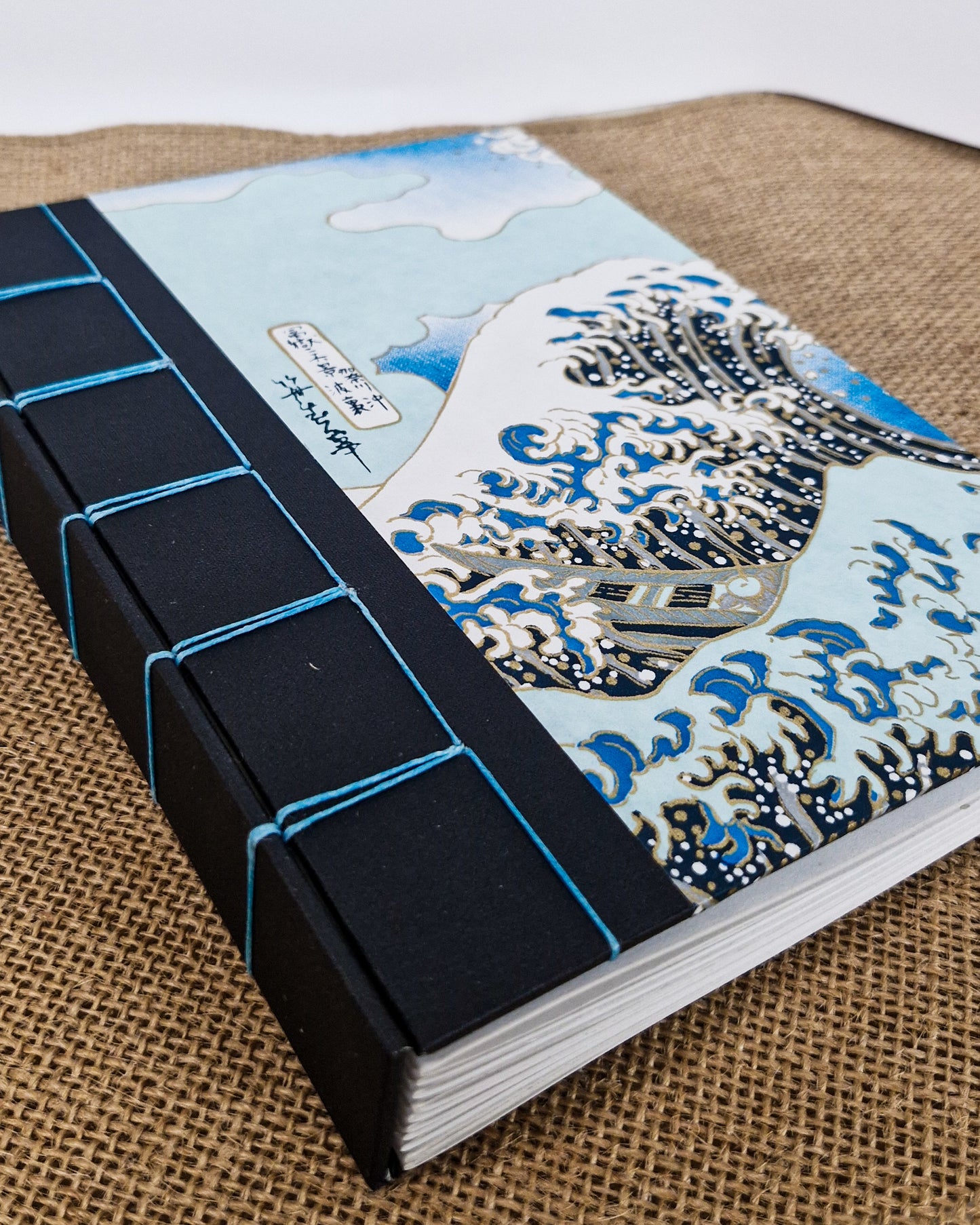 Hardback Secret Belgian Bound Journal - Chiyogami "The Great Wave"