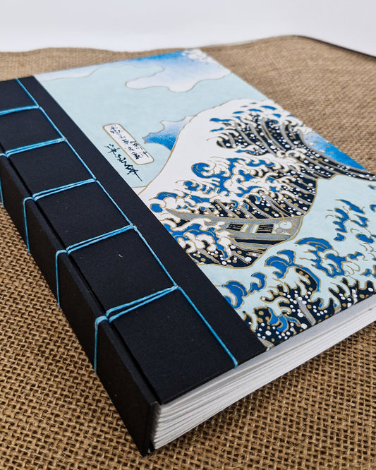 Secret Belgian Bound Journal - Chiyogami "The Great Wave"