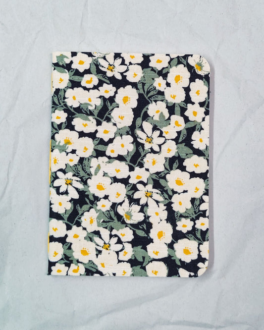Daisymere Garden - Handmade Upcycled Fabric Pocket Notebook