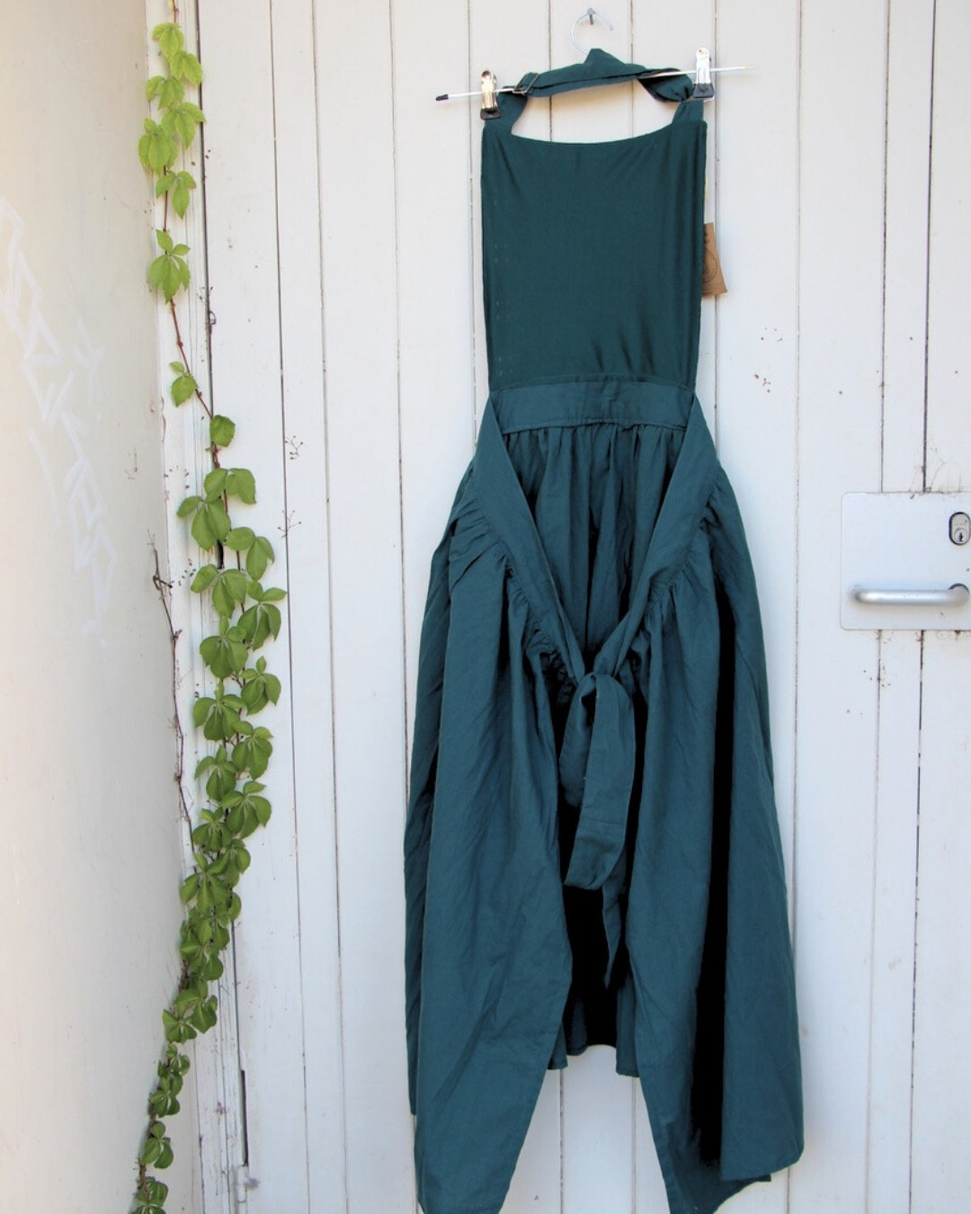 Plus Size Pinafore Apron - Dark Teal