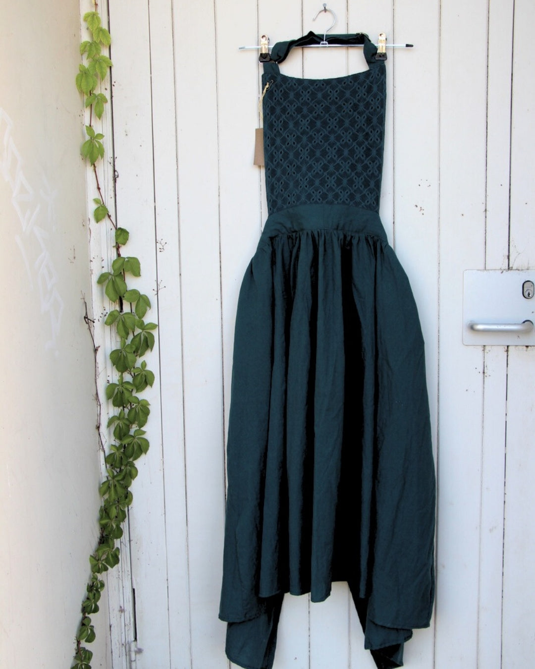 Plus Size Pinafore Apron - Dark Teal