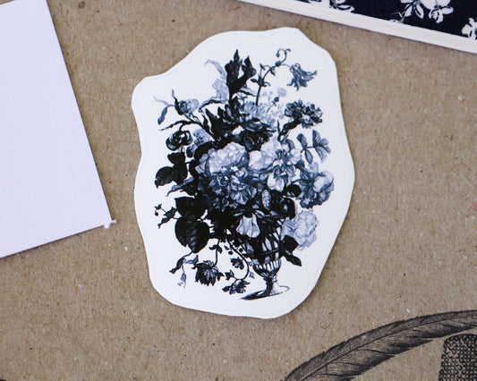 Glass Vase with Flowers Sticker
