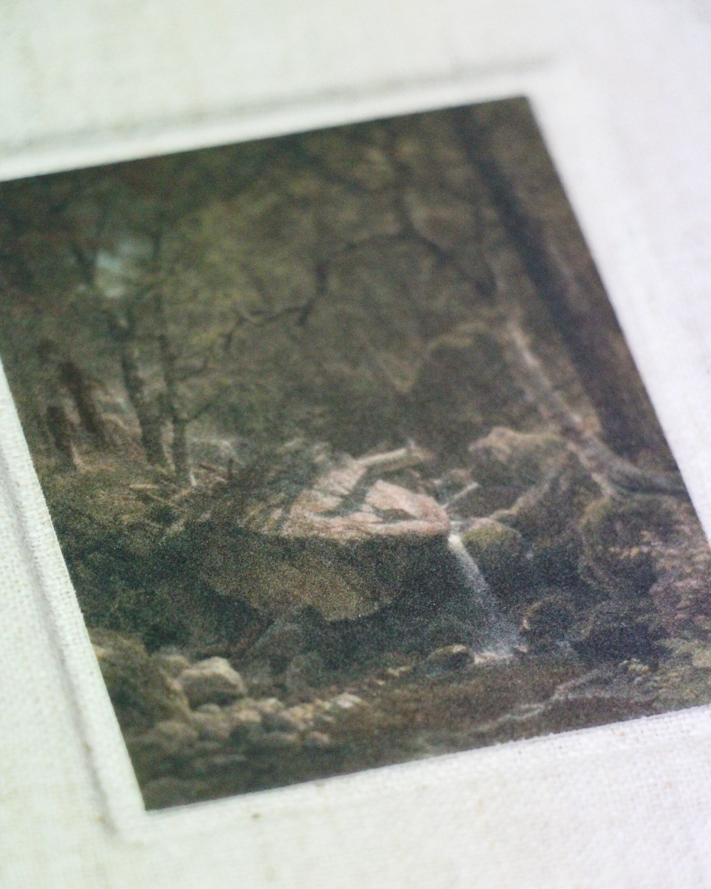 Mini Journal - Fabric Bound Vintage Landscape - Linen