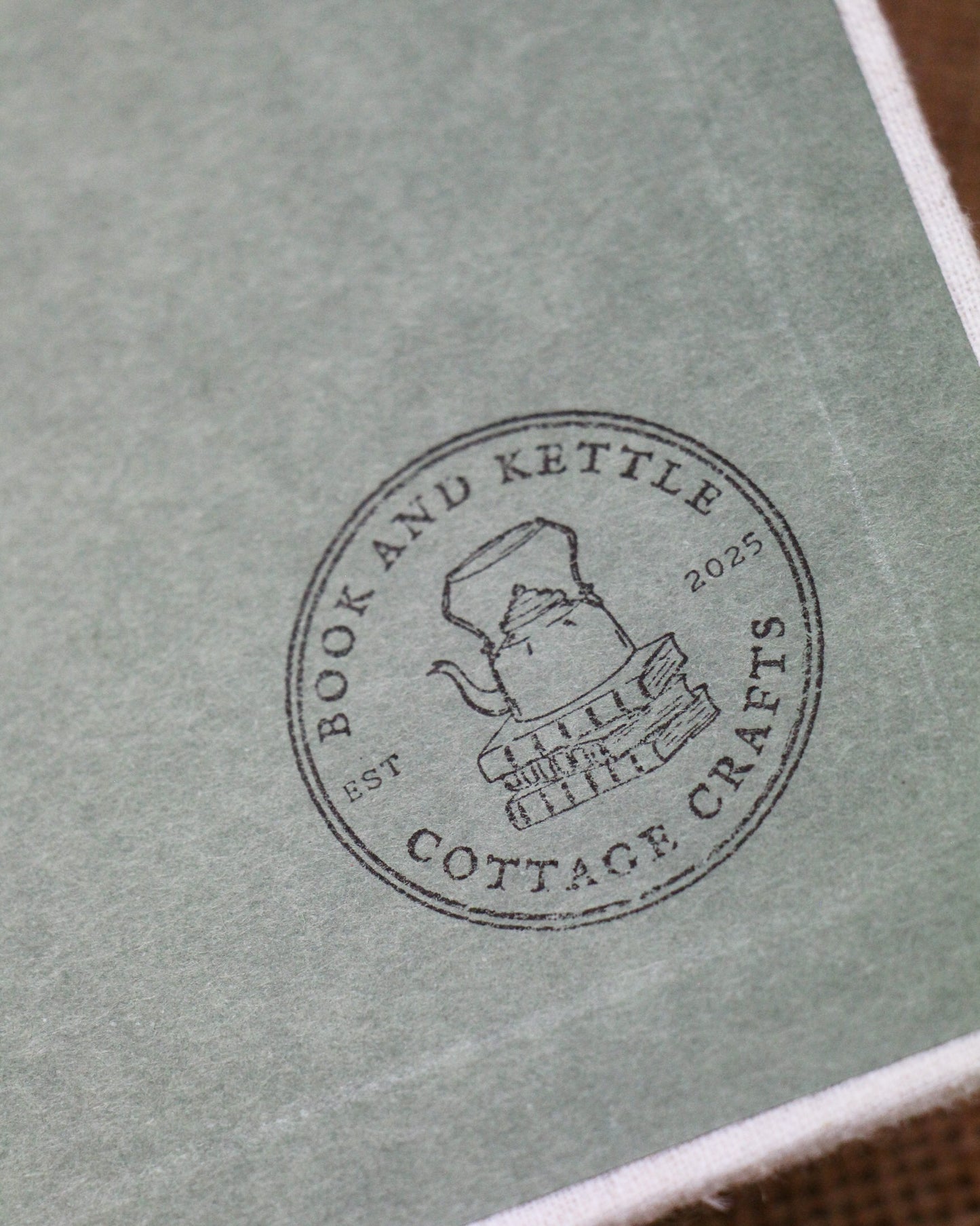 Mini Journal - Fabric Bound Vintage Landscape - Linen
