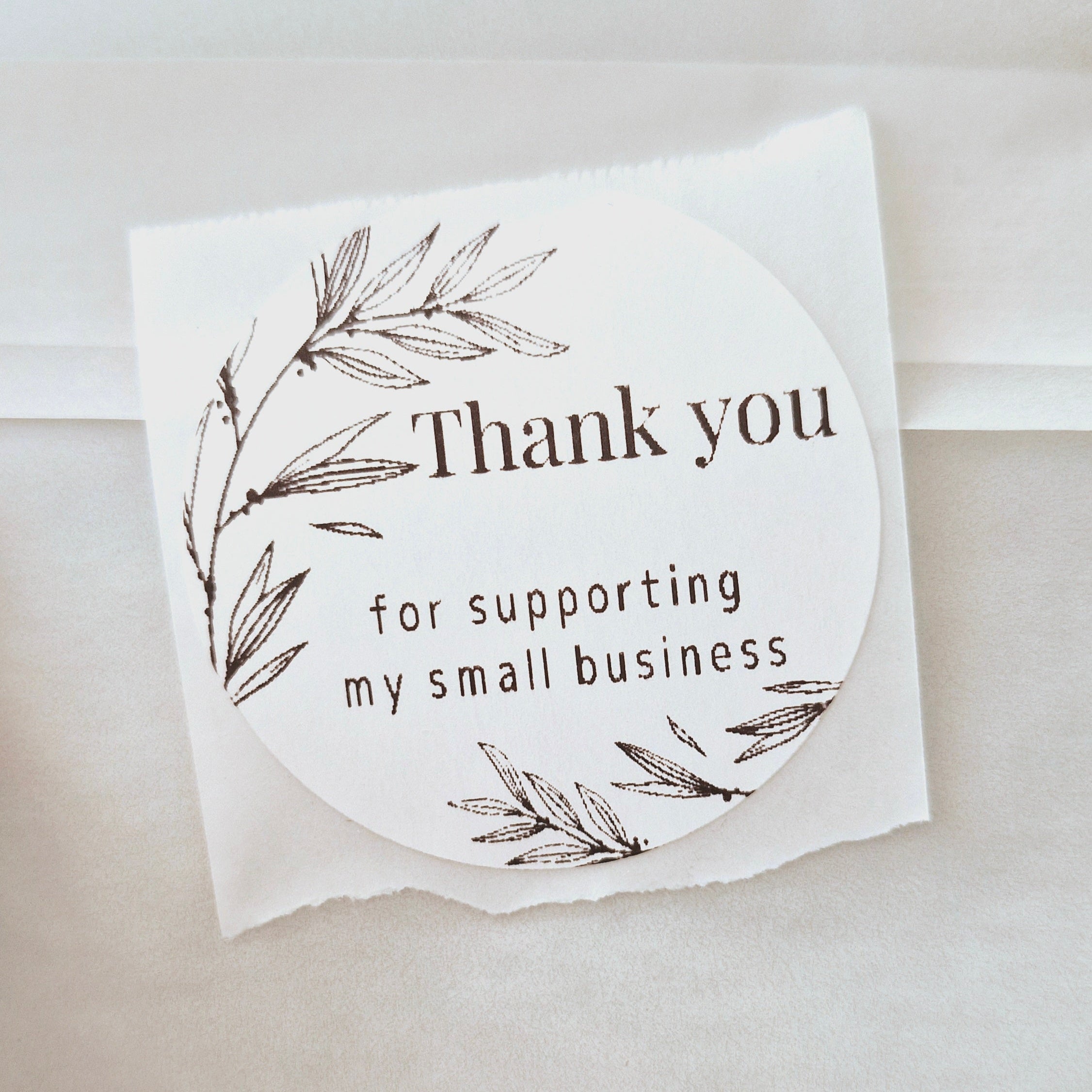Compostable Floral Sticker