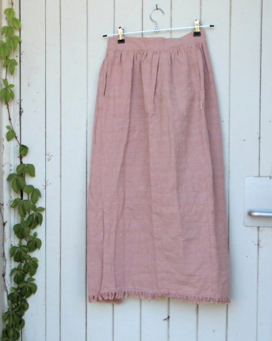 Gathered Half Apron - Dusty Pink