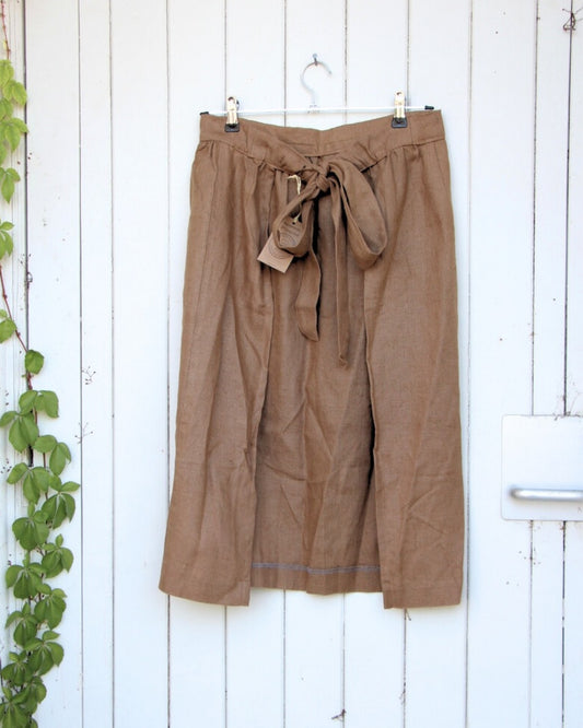 Gathered Half Apron - Camel