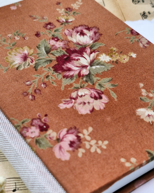 Rounded Fabric Bradel Bound Journal - Dusty Rose
