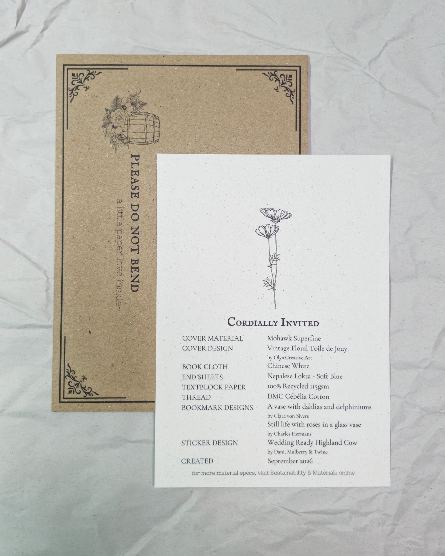 Cottage Notebook Club - September Special Wedding Edition: Cordially Invited