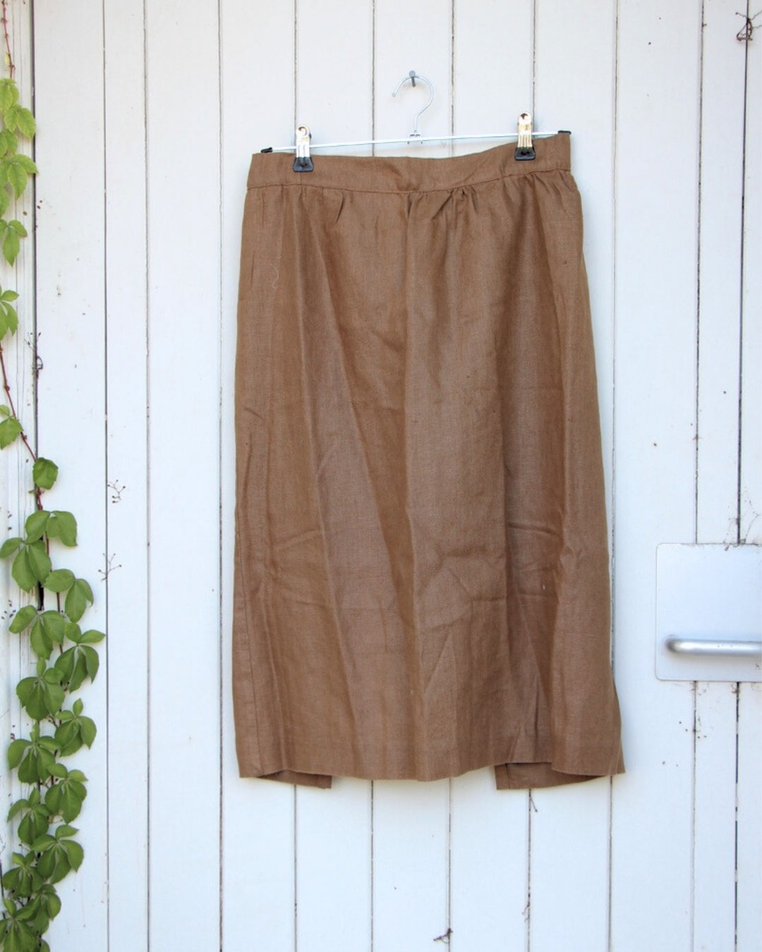 Gathered Half Apron - Camel